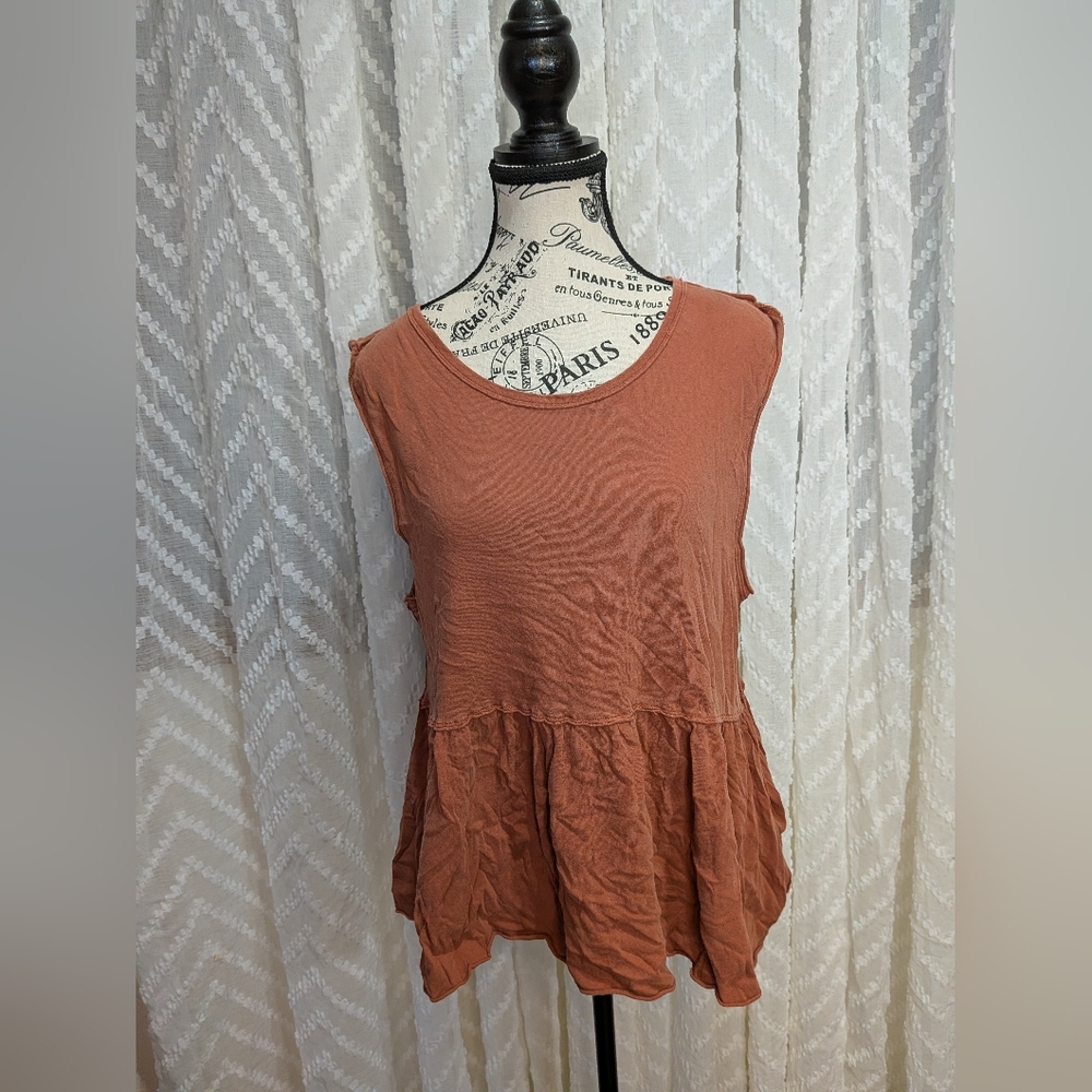 We The Free Terracotta Sleeveless Tank Top